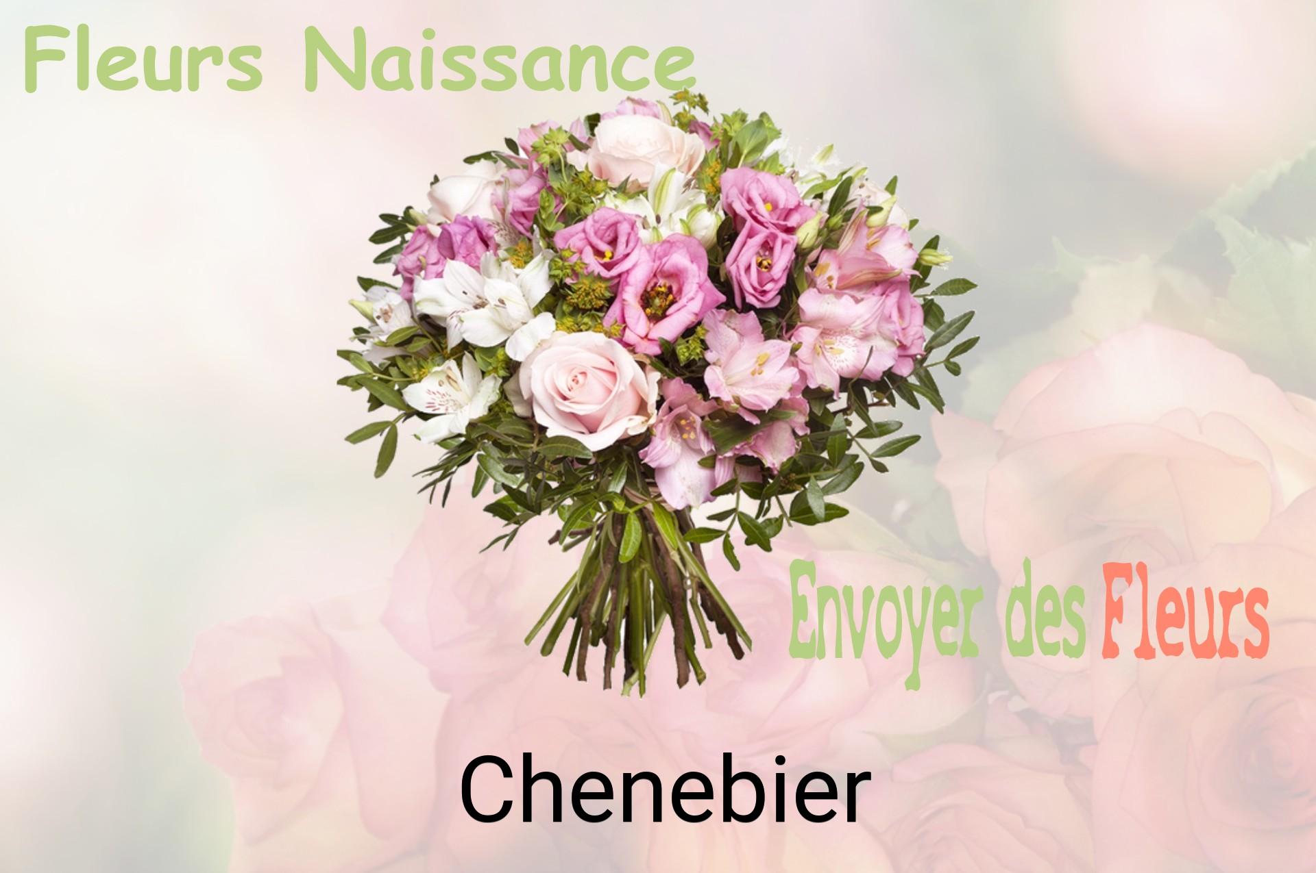 Bouquet de fleurs de naissance livré à Chenebier